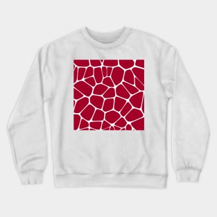 Dark Red Abstract Stone Art Crewneck Sweatshirt